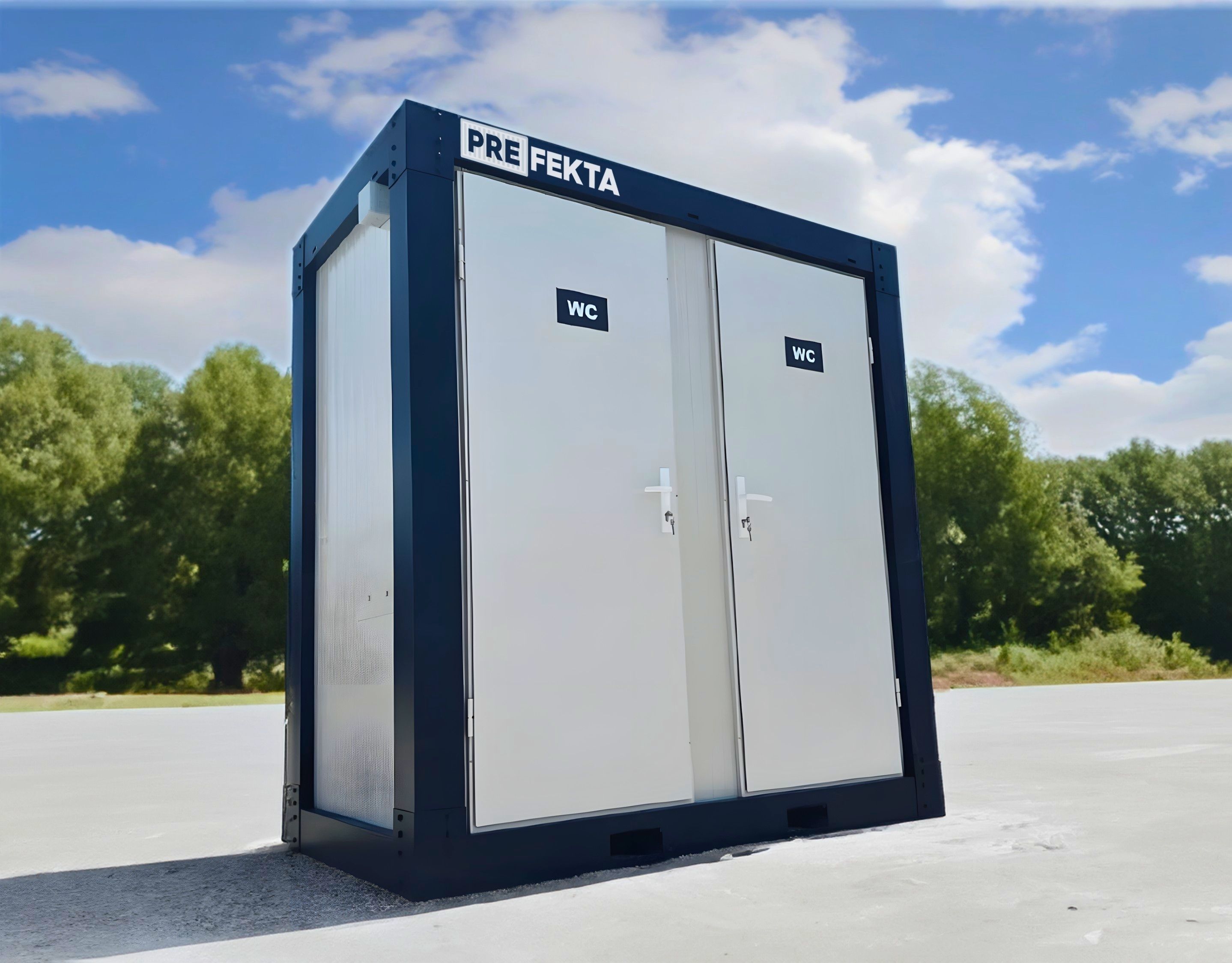 Sanitärcontainer im Modulbau | Hygienische WC- & Duschlösungen | Prefekta